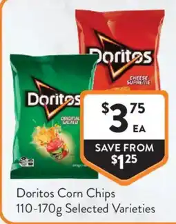 Foodworks Doritos Corn Chips Selected Varieties offer