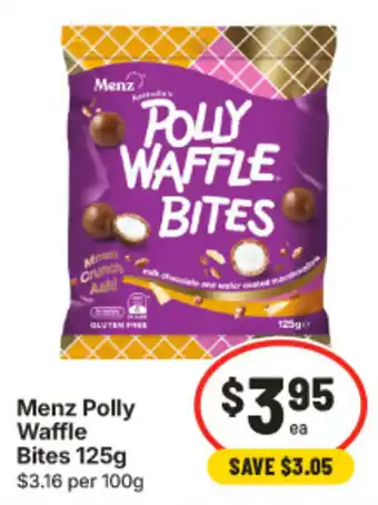 IGA Menz Polly Waffle Bites offer