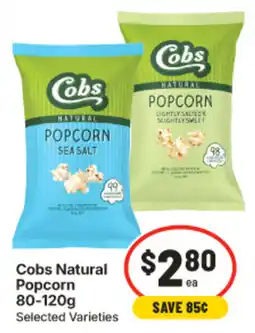 IGA Cobs Natural Popcorn offer