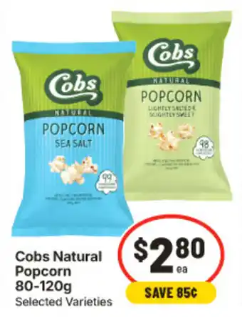 IGA Cobs Natural Popcorn offer