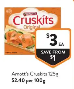 Foodworks Arnott's Cruskits Original offer