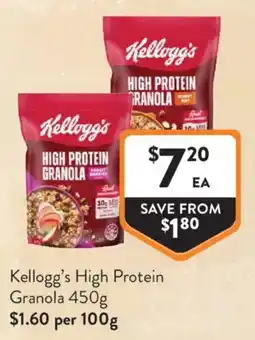 Foodworks Kellogg's High Protein Granola offer