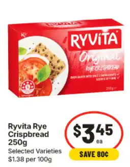 IGA Ryvita Rye Crispbread offer