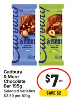 IGA Cadbury & More Chocolate Bar offer