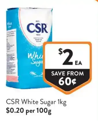 Foodworks CSR White Sugar offer