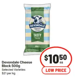 IGA Devondale Cheese Tasty offer