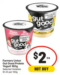 IGA Farmers Union Gut Good Protein Yogurt offer