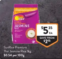 Foodworks SunRice Premium Thai Jasmine Rice offer