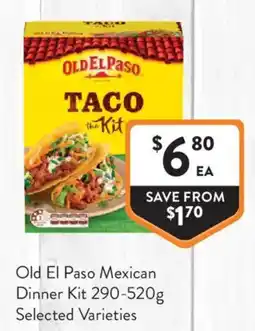 Foodworks Old El Paso Taco Kit offer