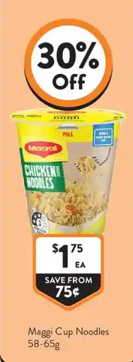 Foodworks Maggi Cup Noodles offer