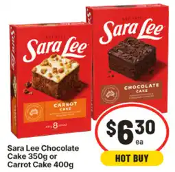 IGA Sara Lee Chocolate Cake or Carrot Cake offer