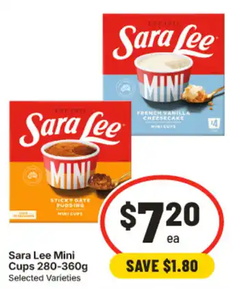 IGA Sara Lee Mini Cups offer