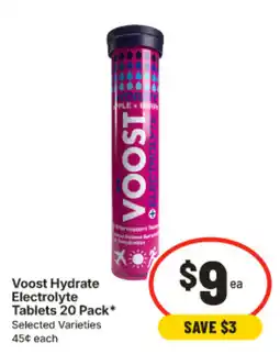 IGA Voost Hydrate Electrolyte Tablets offer
