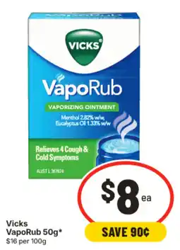 IGA Vicks VapoRub offer
