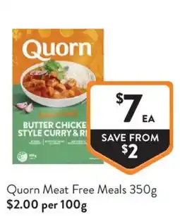 Foodworks Quorn Meat Free Meals offer