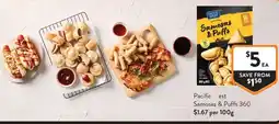 Foodworks Pacific West Samosas & Puffs offer