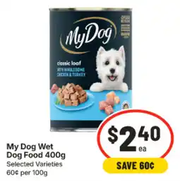 IGA My Dog Wet Dog Food offer
