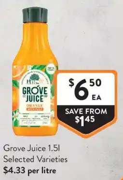 Foodworks Grove Juice Orange offer