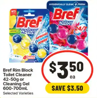 IGA Bref Rim Block Toilet Cleaner offer