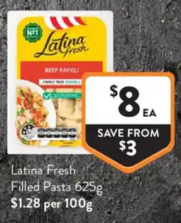 Foodworks Latina Fresh Filled Pasta offer