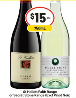 IGA St Hallett Faith Range or Secret Stone Range offer