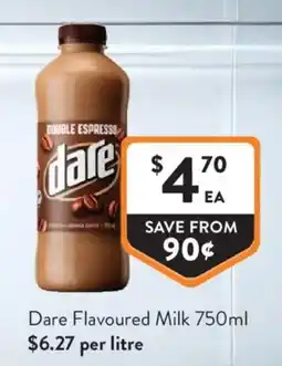 Foodworks Dare Flavoured Milk offer