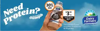 Foodworks Dairy Farmers Protein Smoothie + Drink offer
