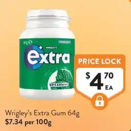 Foodworks Wrigley's Extra Gum offer