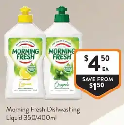 Foodworks Morning Fresh Dishwashing Liquid offer