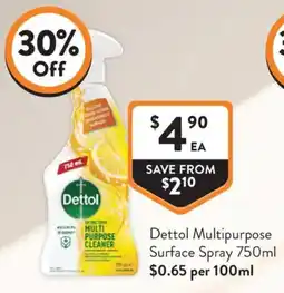 Foodworks Dettol Multipurpose Surface Spray offer