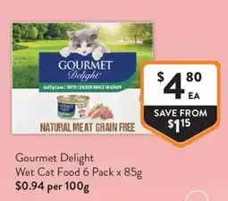 Foodworks Gourmet Delight Wet Cat Food offer