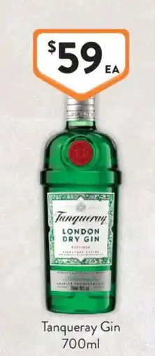 Foodworks Tanqueray Gin offer