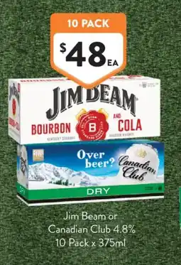 Foodworks Jim Beam or Canadian Club offer