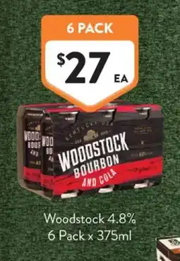 Foodworks Woodstock Bourbon and Cola offer