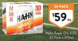 Foodworks Hahn Super Dry 3.5% offer