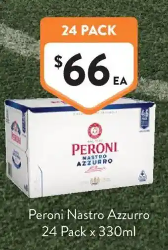 Foodworks Peroni Nastro Azzurro offer