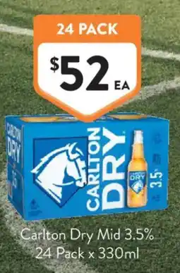 Foodworks Carlton Dry Mid offer