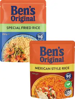 Coles Ben's Original Flavoured Rice Pouch-250g offer