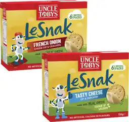 Coles Uncle Tobys Le Snak offer