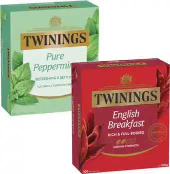Coles Twinings Tea Bags-100 Pack offer