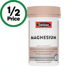 Woolworths Swisse Ultiboost Magnesium Tablets offer