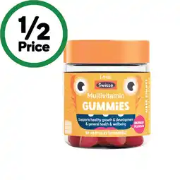 Woolworths Little Swisse Prebiotic + Probiotic or Multivitamin Gummies Pk 50 offer