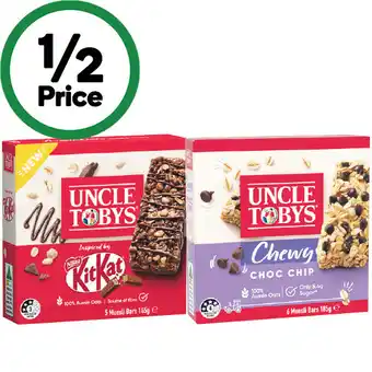 Woolworths Uncle Tobys Muesli Bars-6 offer