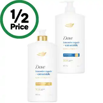 Woolworths Dove Shampoo or Conditioner 850ml offer