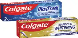 Coles Colgate Advanced Whitening & Tartar or Max Fresh Toothpaste 115g offer