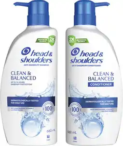 Coles Head & Shoulders Shampoo or Conditioner 660mL offer