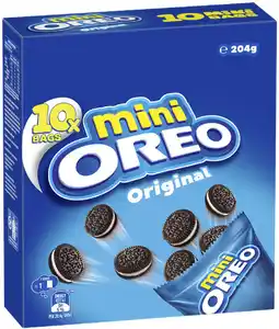 Coles Oreo Mini Creme Cookies 204g offer