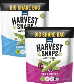 Coles Harvest Snaps Peas Big Bag offer