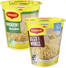 Coles Maggi Instant Noodle Cup-65g offer