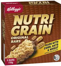 Coles Kellogg's Nutri Grain Bars 110g offer
